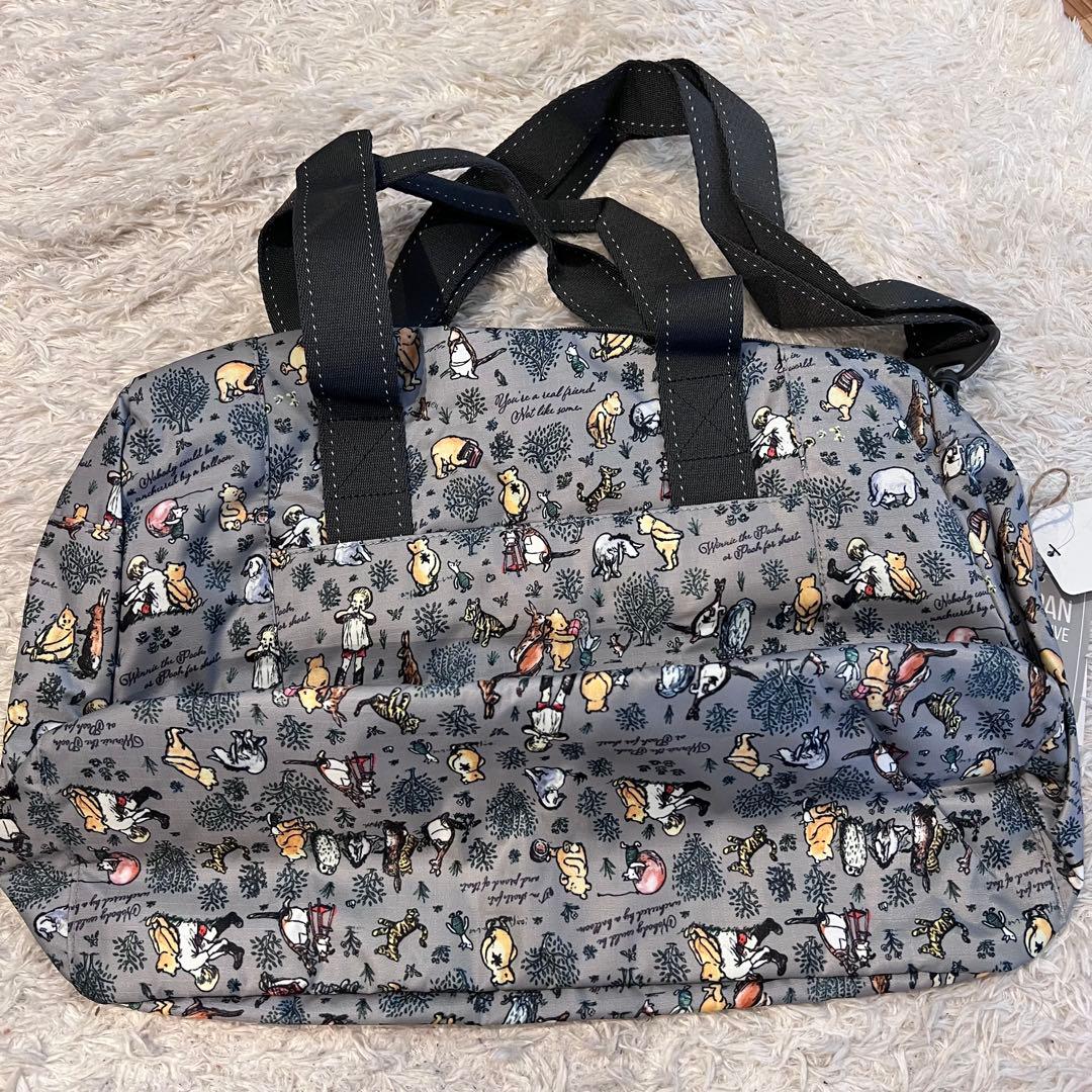 クラッシックプー　レスポートサック　ショルダーバッグ　ディズニー　ボストン