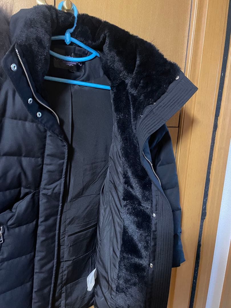 ルイルエブティック ダウンジャケット ロングコート レディース 黒