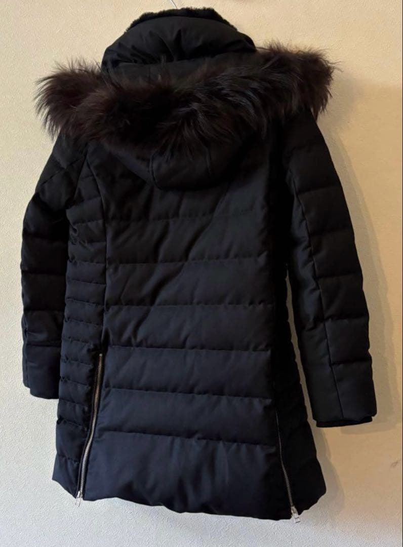 ルイルエブティック ダウンジャケット ロングコート レディース 黒