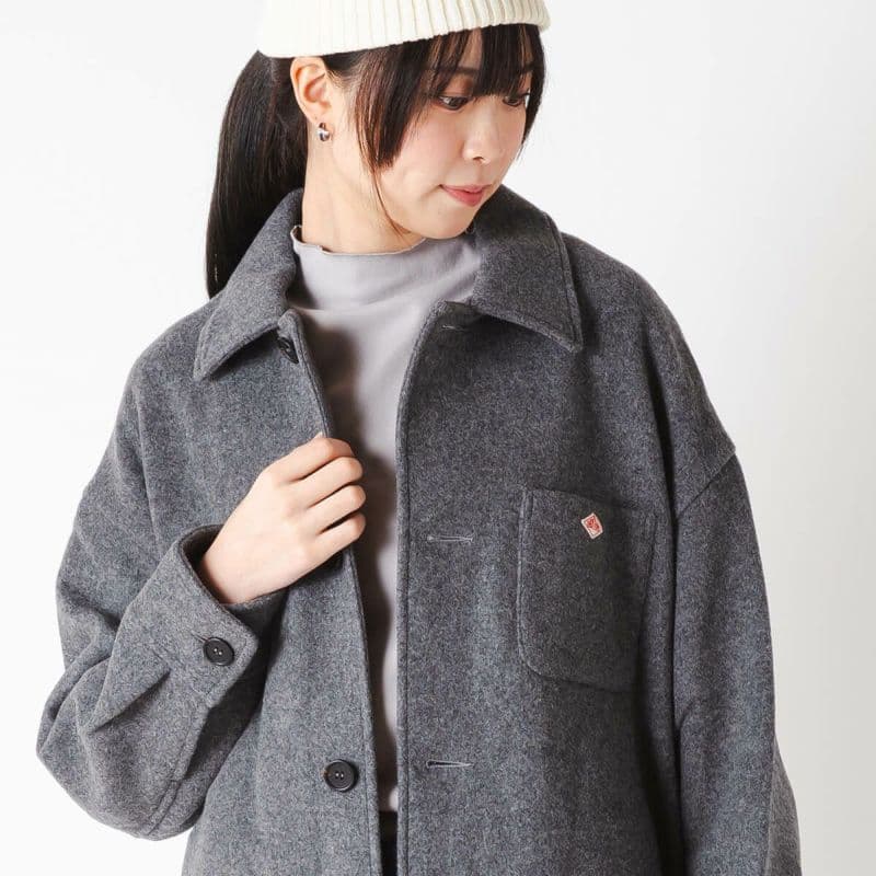 ダントン メルトンウール シャツブルゾンジャケット