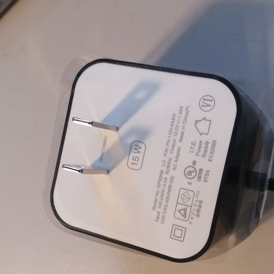 【値下げ】amazon alexa ACアダプター 15W