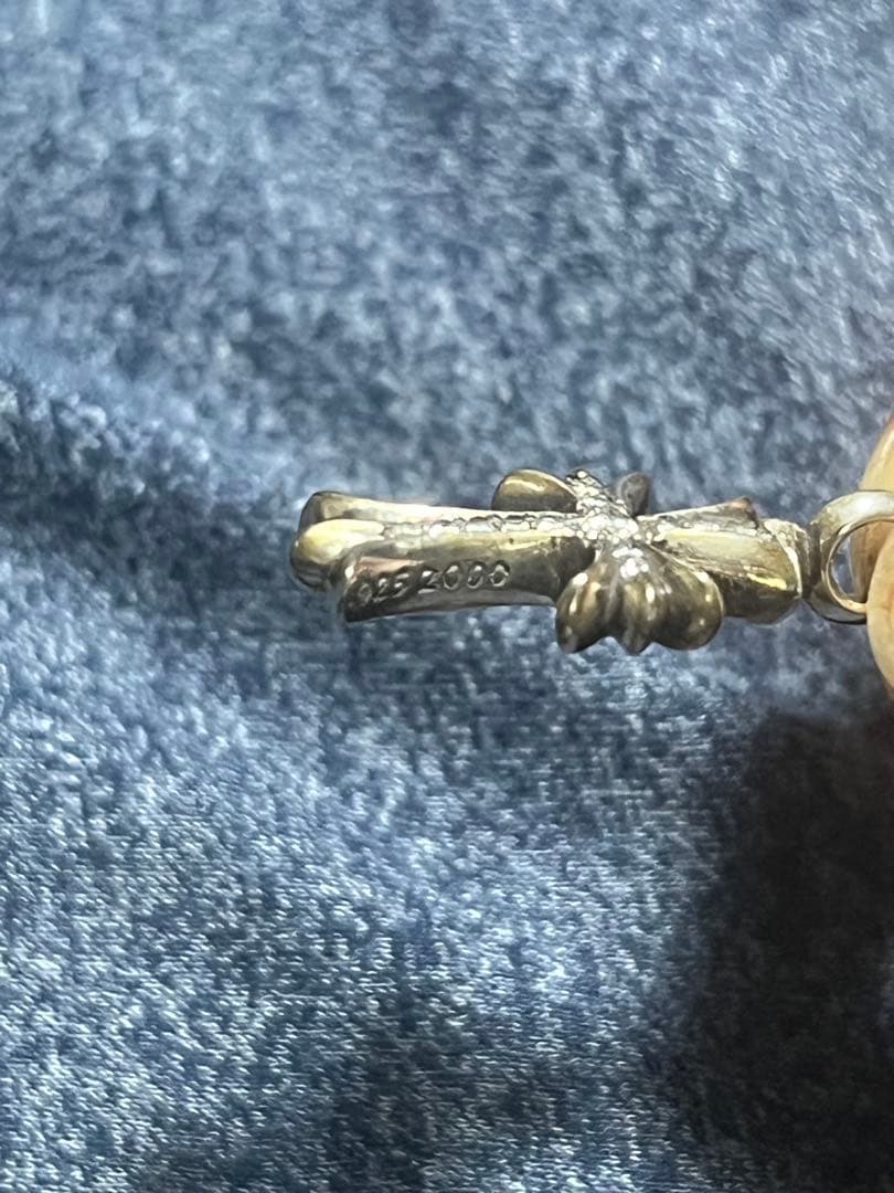 †*†様 クロムハーツ タイニーファット クロス ダイヤ 真贋証明書付き トップ