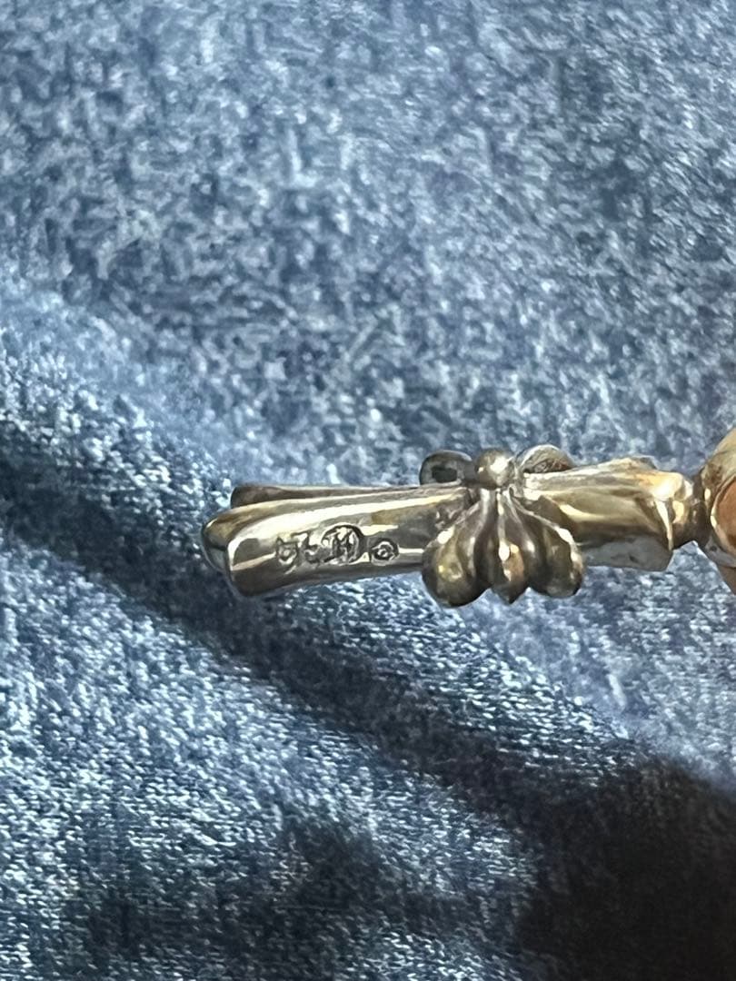 †*†様 クロムハーツ タイニーファット クロス ダイヤ 真贋証明書付き トップ