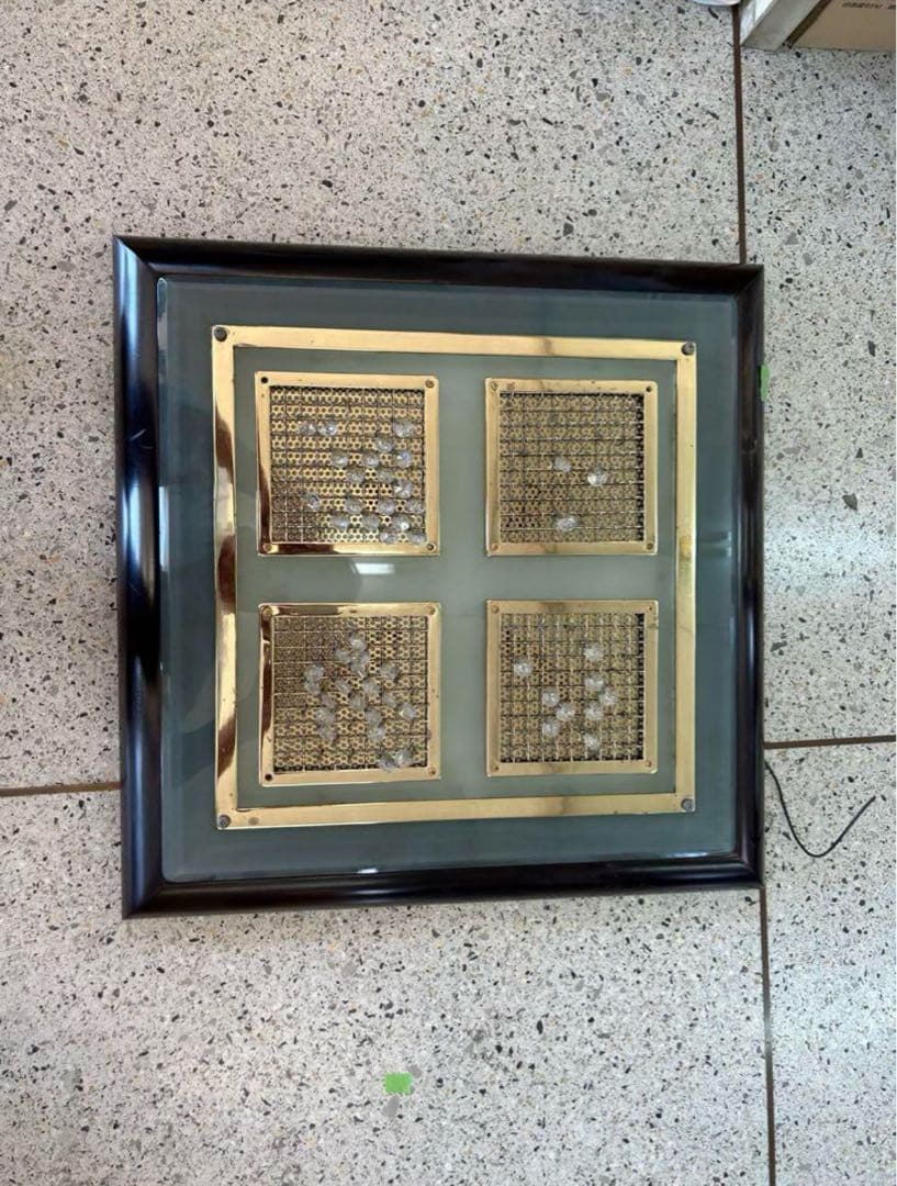 専用　シャンデリア　木枠付き　ゴールドキング　当時物