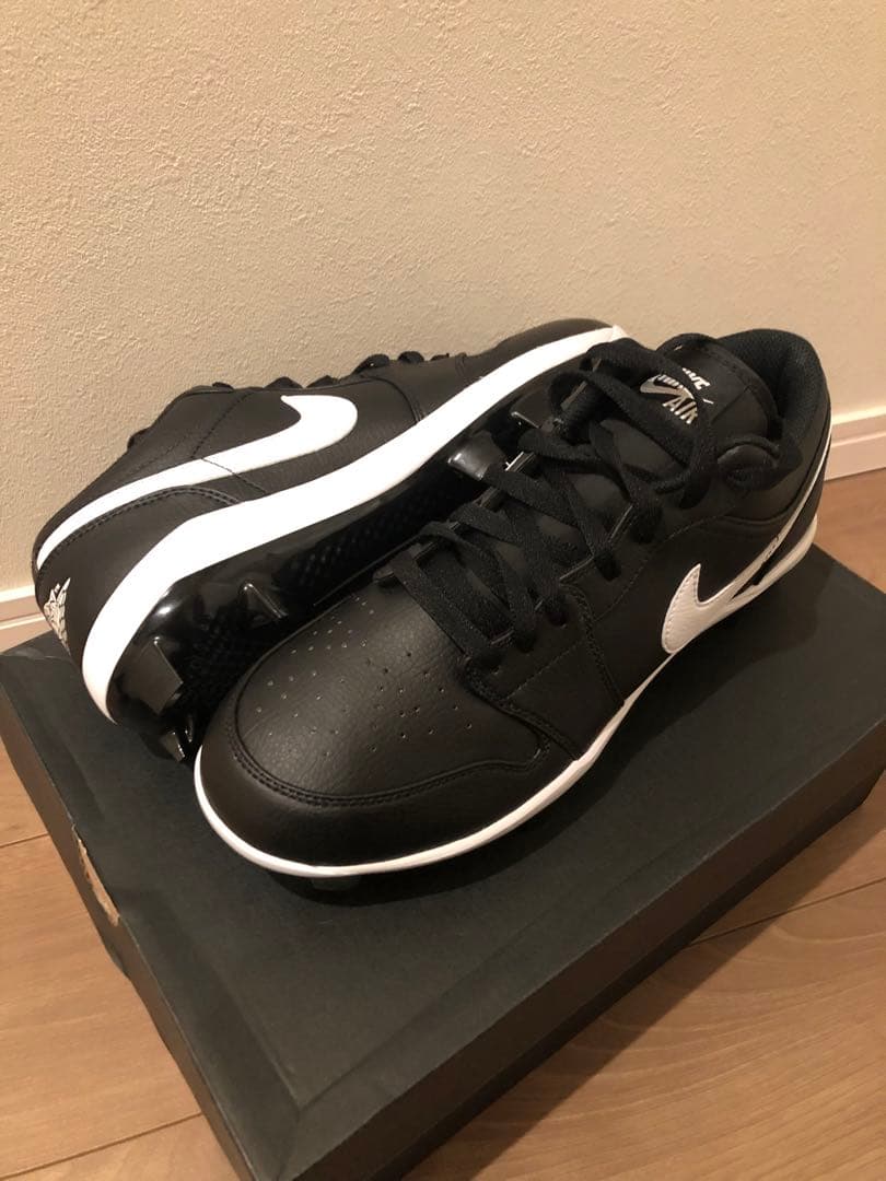 Jordan 1 RETRO MCS LOW ブラック 28cm スパイク