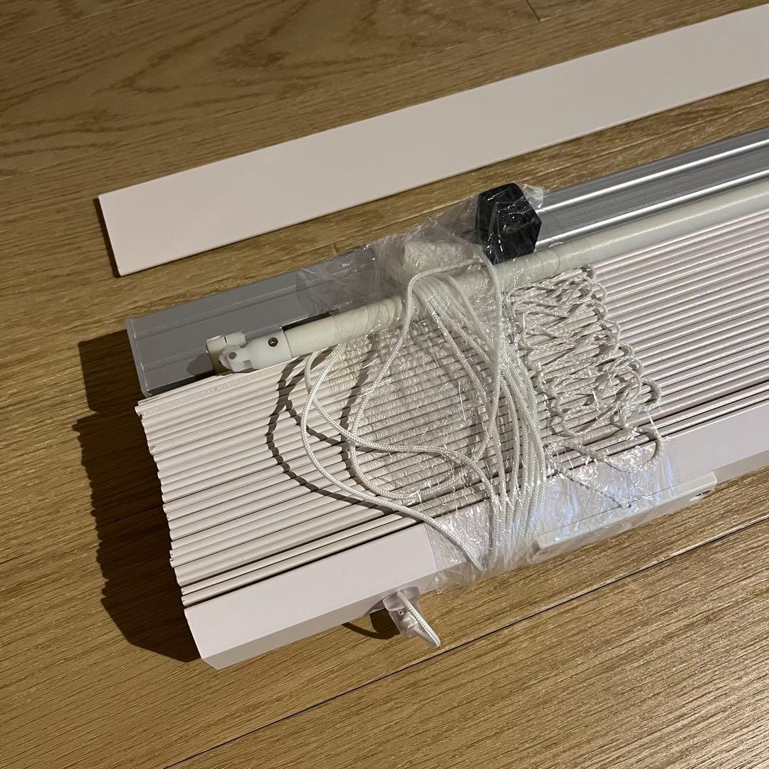 無印良品 木製ブラインド 2枚1組 幅166cm/丈116cm オフ白 TOSO