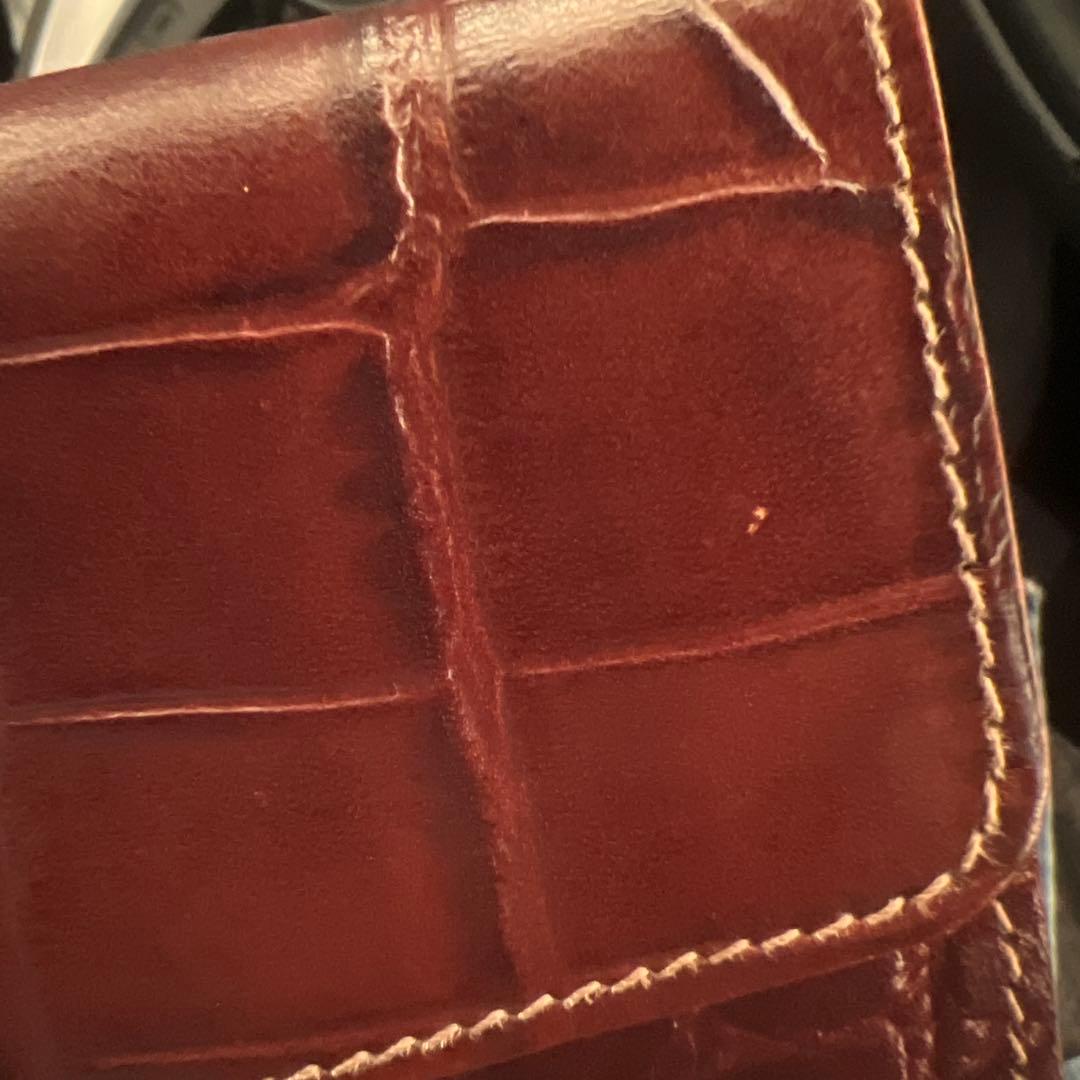 ダークブラウン レザー 長財布