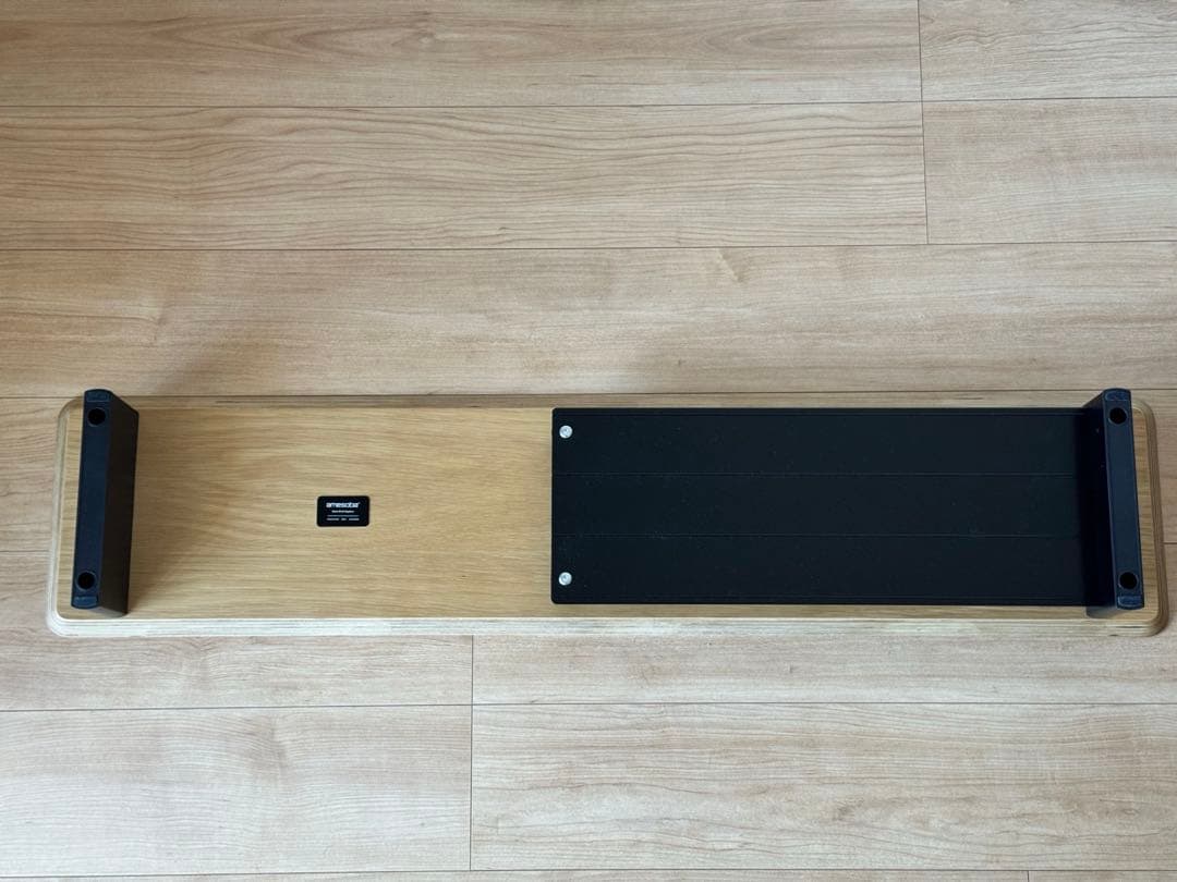 amesoba　 モニタースタンド　デスクシェルフ　ホワイトオーク/ブラック