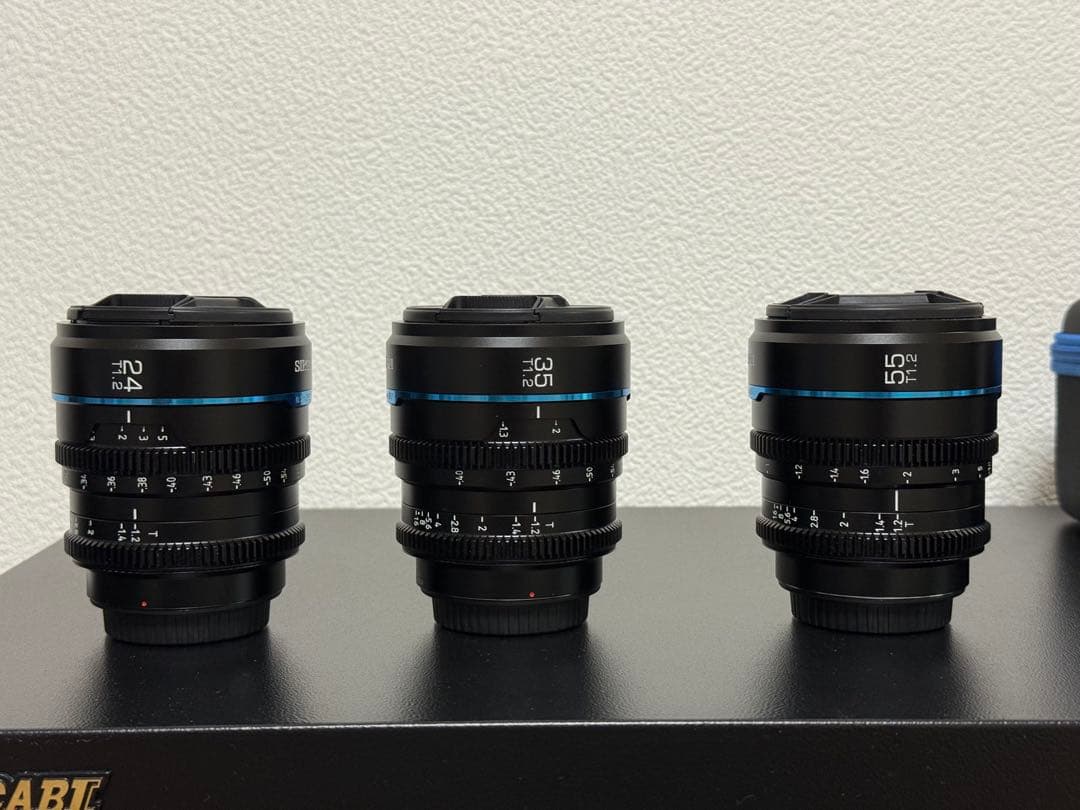 SIRUI Night Walker T1.2シネマレンズ24 35 55mm