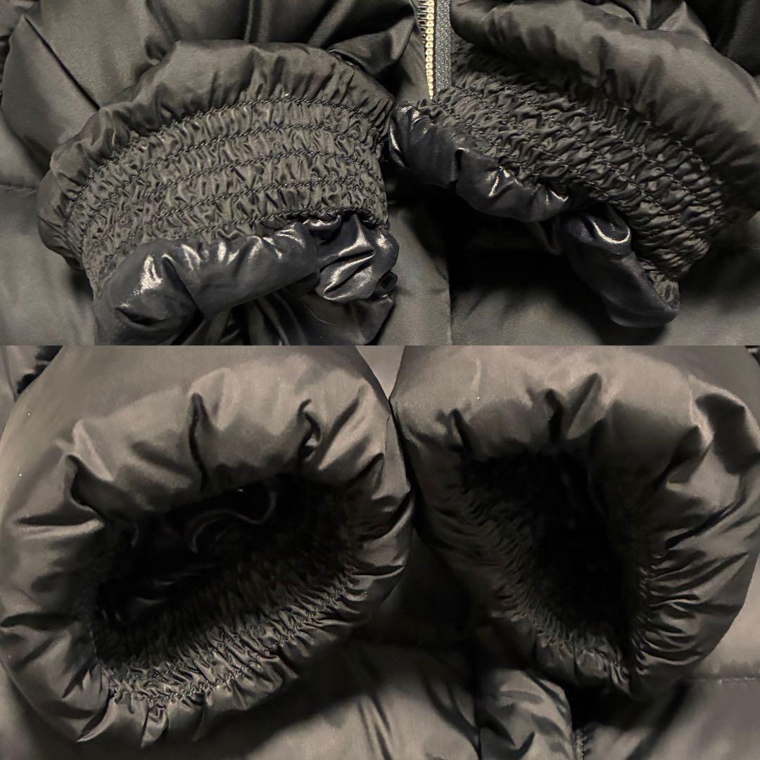 デュベティカ　ロングコート　ロングダウン　黒色　フォックスファー　ベルト付