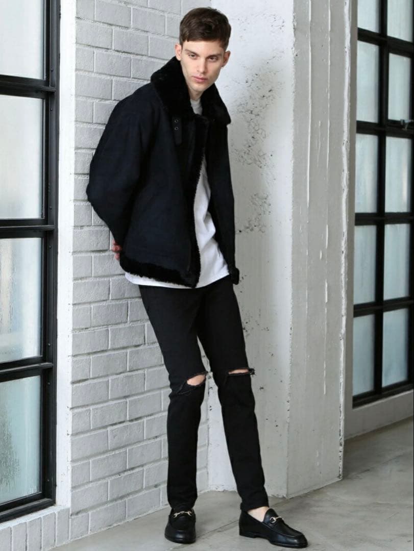 新品タグ付き★2.4万★ビューティー＆ユース フェイクムートン B-3 ブルゾン