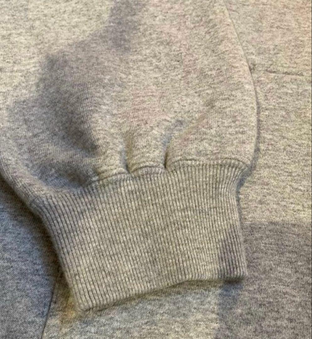 Blackeyepatch Lサイズ　家紋ロゴが特徴のグレーのフード付きパーカー