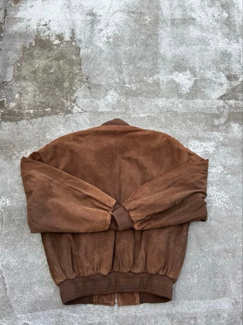 ボンバージャケット ブラウン 本革 短丈