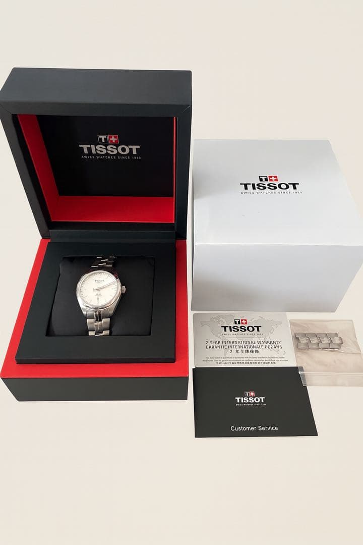TISSOT レディース チタン腕時計 T101210A