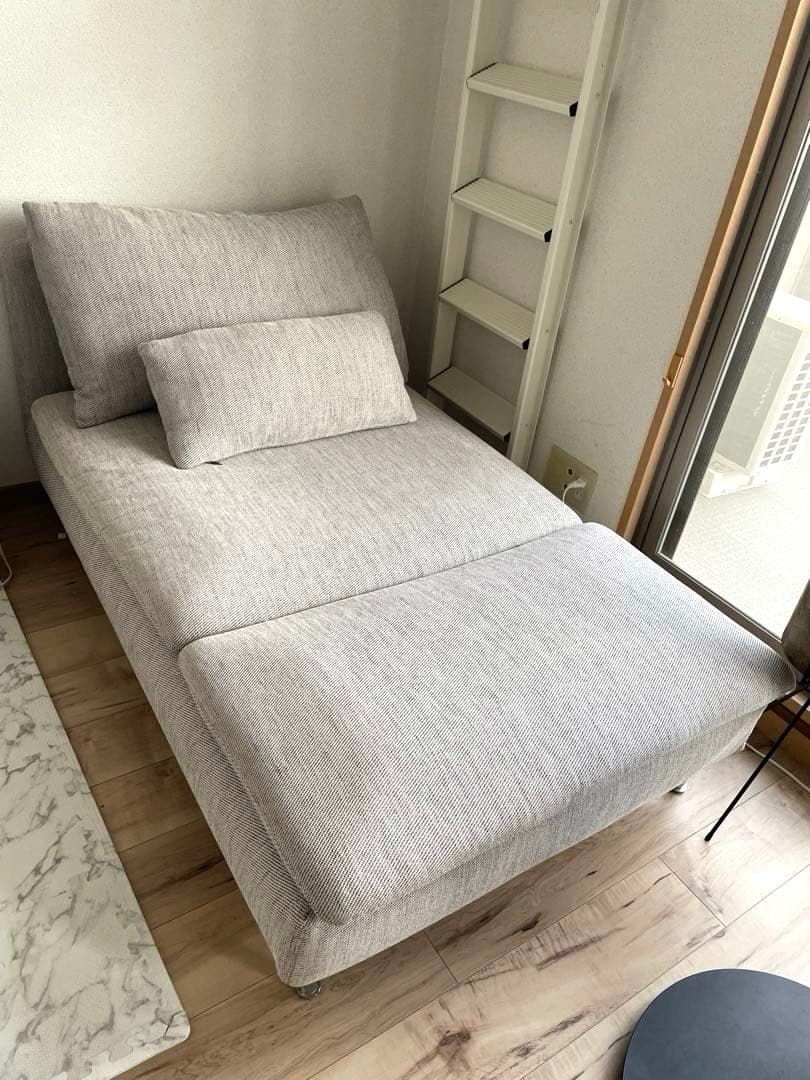 【美品】IKEA ソファ ソーデルハムン 寝椅子 クッション付き