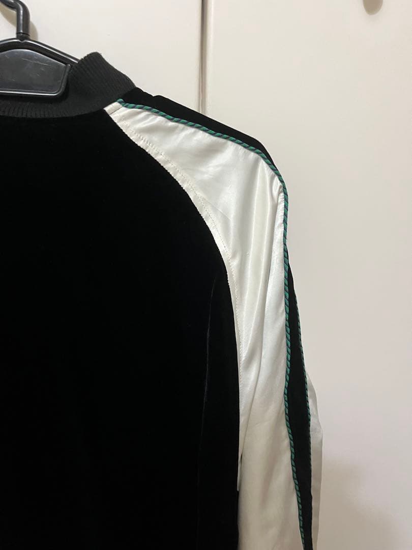 希少　DIESEL ディーゼル スカジャン リバーシブル ベロア 刺繍