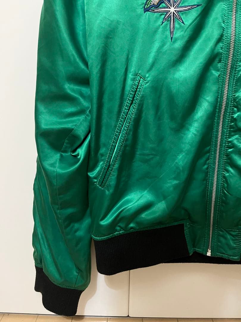 希少　DIESEL ディーゼル スカジャン リバーシブル ベロア 刺繍