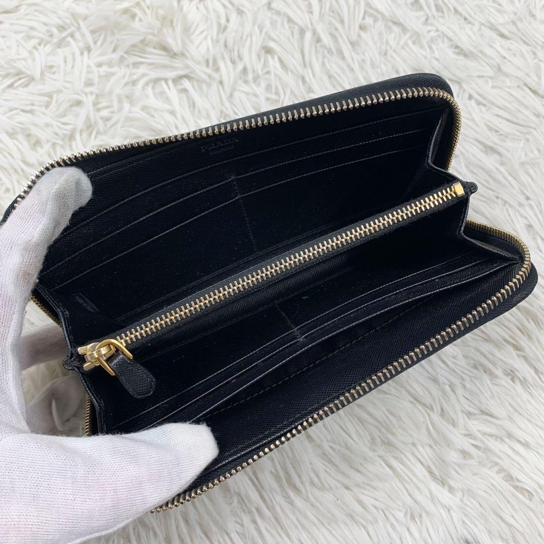 【✨美品✨】プラダ 長財布 サフィアーノ レザー ブラック