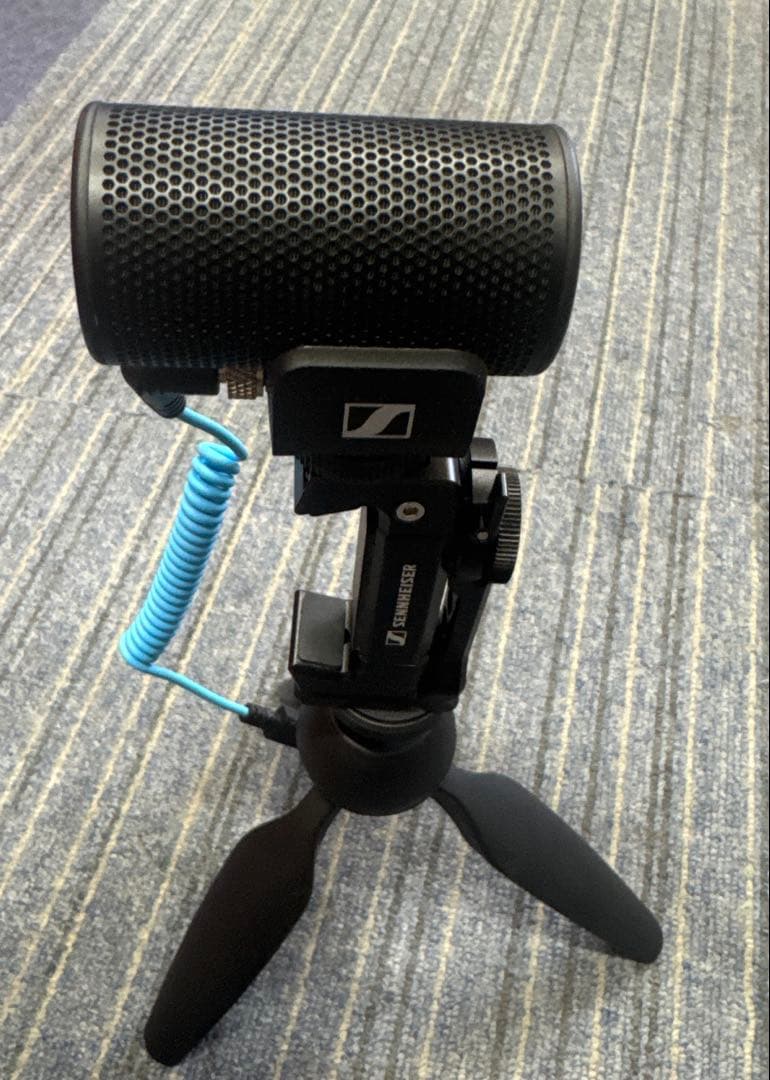 SENNHEISER指向性マイク ミニ三脚架付き スマホ対応