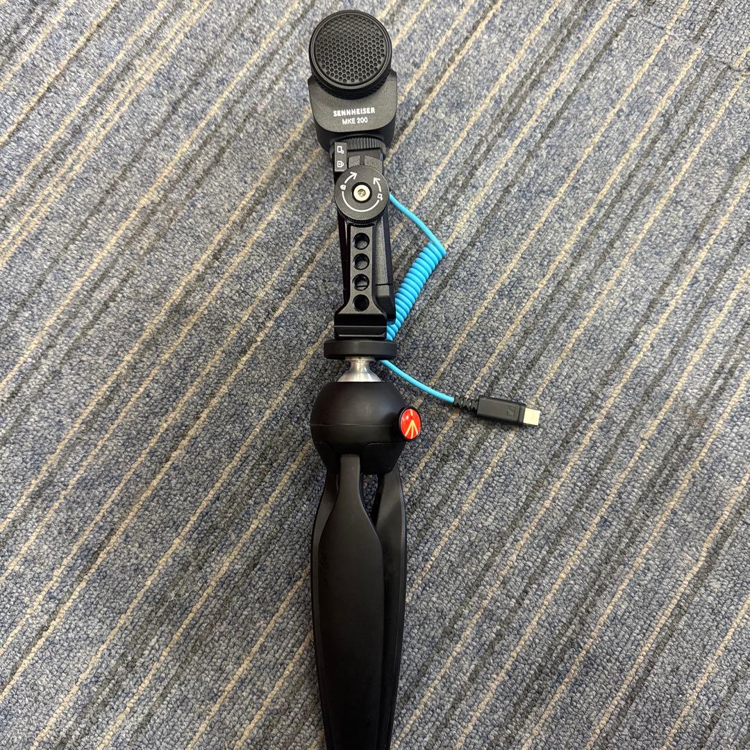 SENNHEISER指向性マイク ミニ三脚架付き スマホ対応