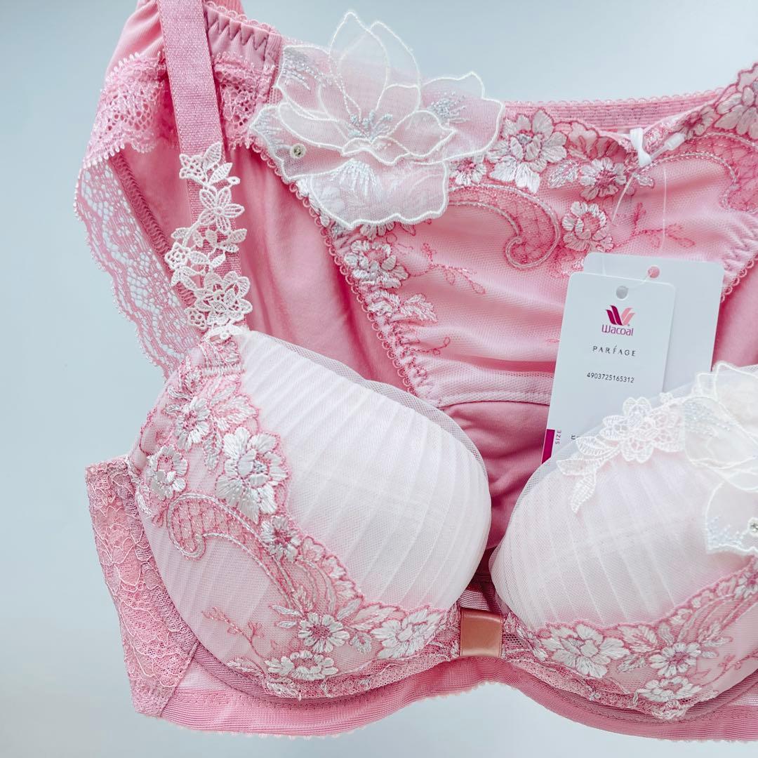 C75-L ワコール パルファージュ　リボンブラ ブラジャー&ショーツセット