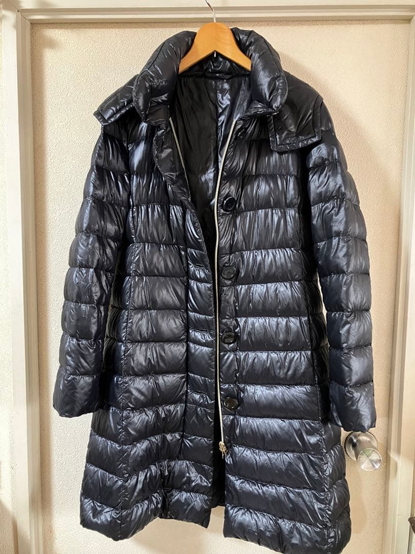 ヘルノHERNO 黒 ダウンコート44