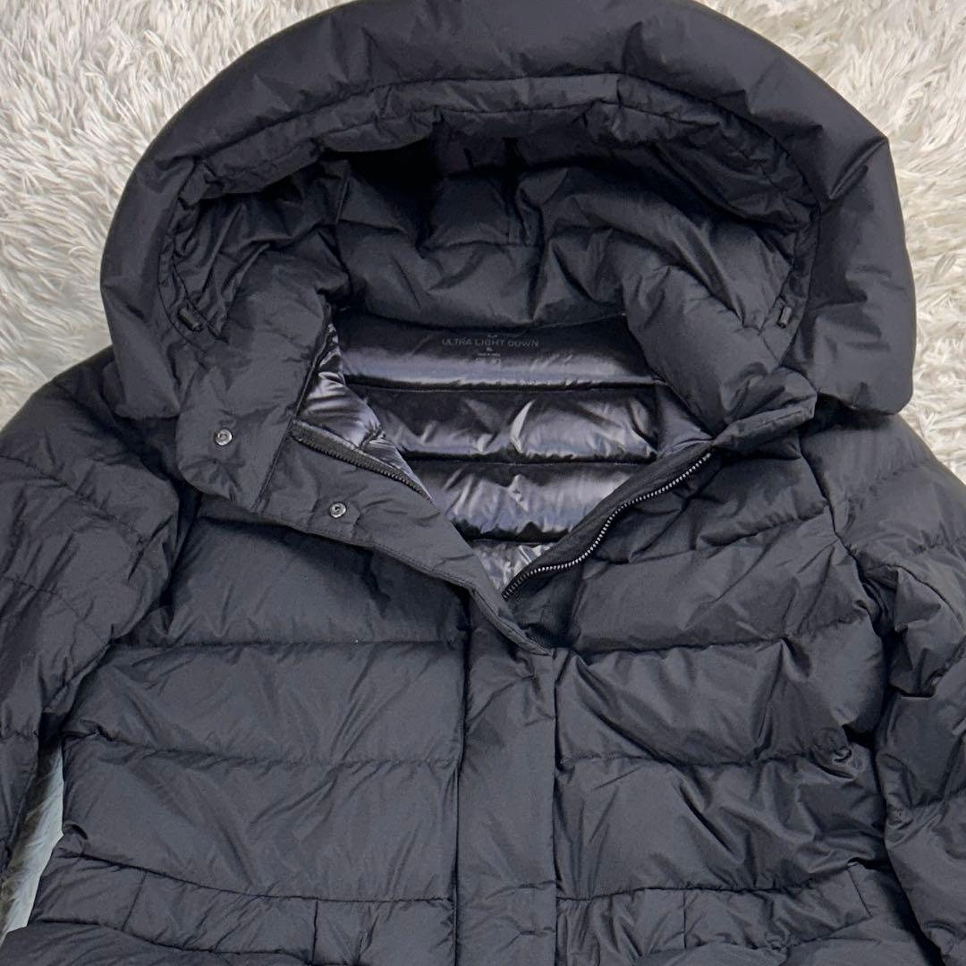 【大きめXL】UNIQLO+J　ロングダウンコート　ウルトラライトダウン　黒