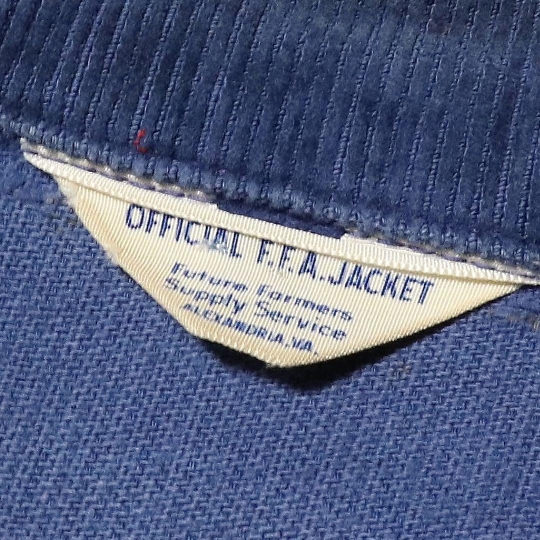 60s★FFA★ファーマーズジャケット★刺繍 ワッペン★USA製★短丈★L★42