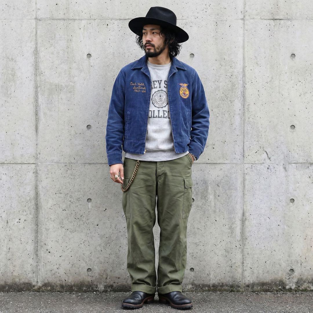 60s★FFA★ファーマーズジャケット★刺繍 ワッペン★USA製★短丈★L★42