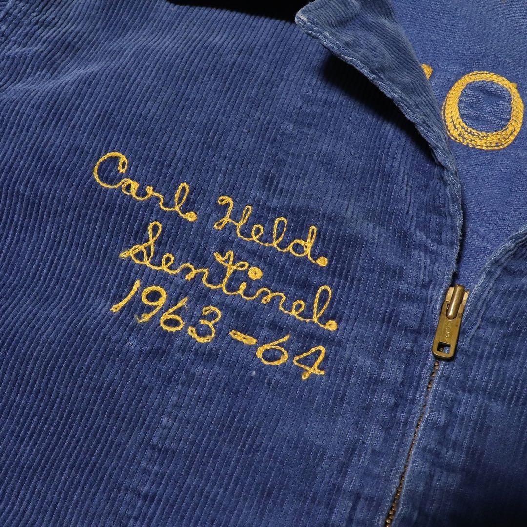 60s★FFA★ファーマーズジャケット★刺繍 ワッペン★USA製★短丈★L★42