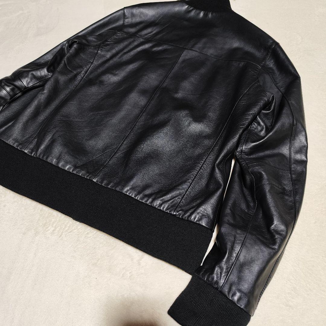 美品【 リベラメンテ 】 ✦ ラム レザー シングル ライダース ジャケット 黒