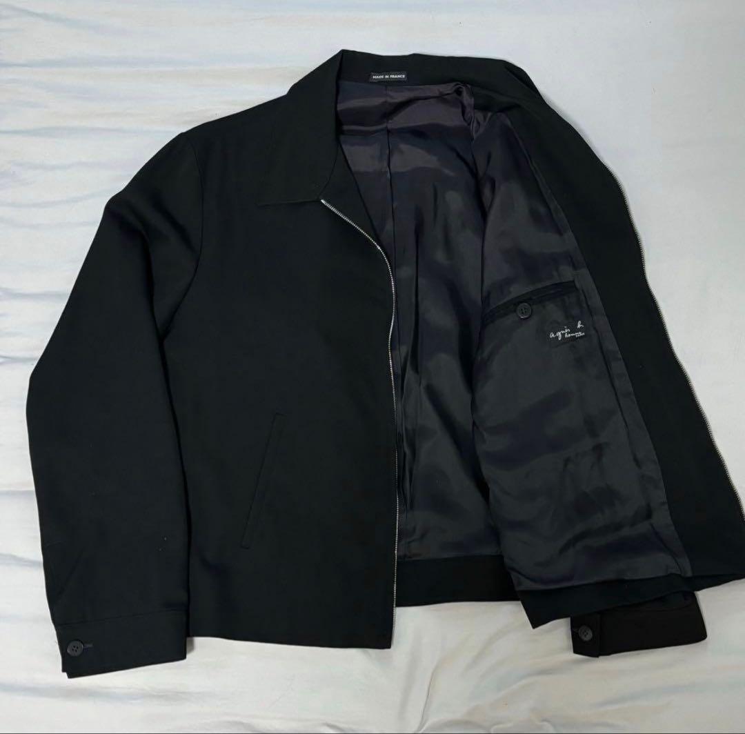 90's old agnes b homme ウールギャバジン ブルゾン