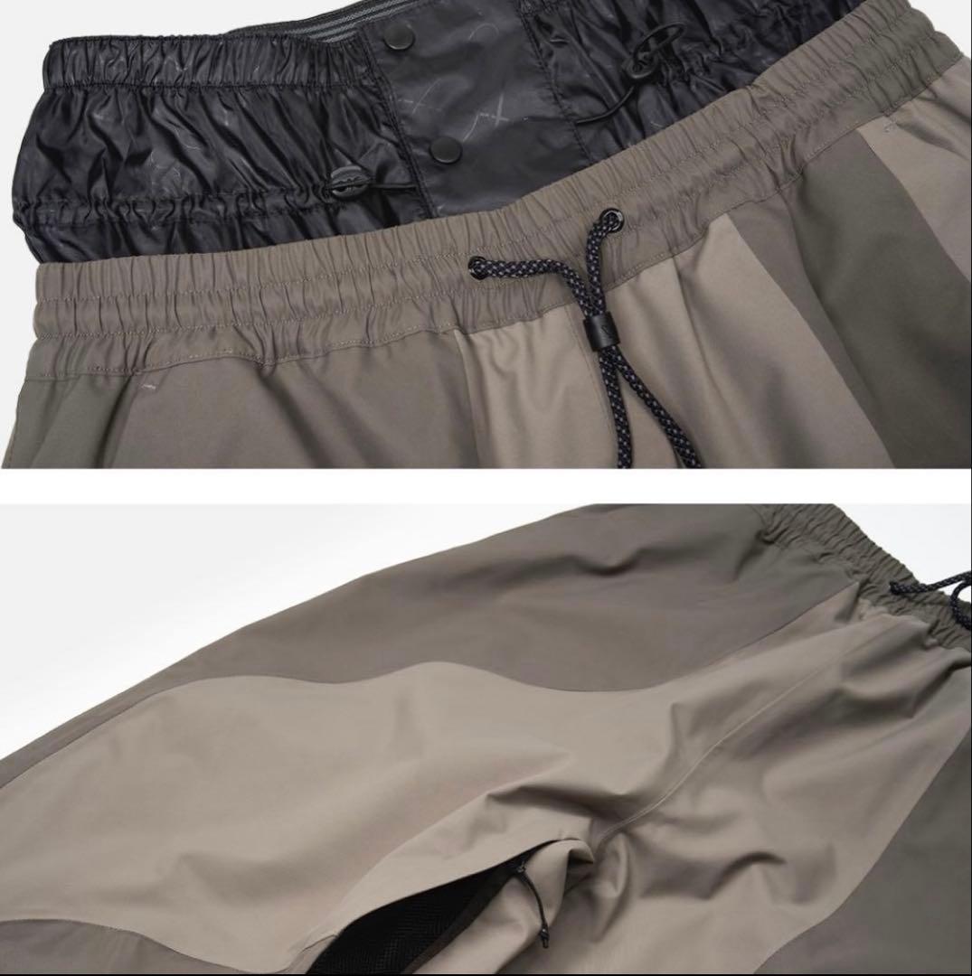 hellow スノーボード　ウェア　パンツ　ワイドパンツ　グレー　ブラウン