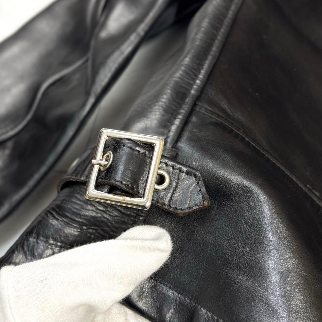 美品 schott 6103us シングルライダース　ホーウィンレザー 34 黒