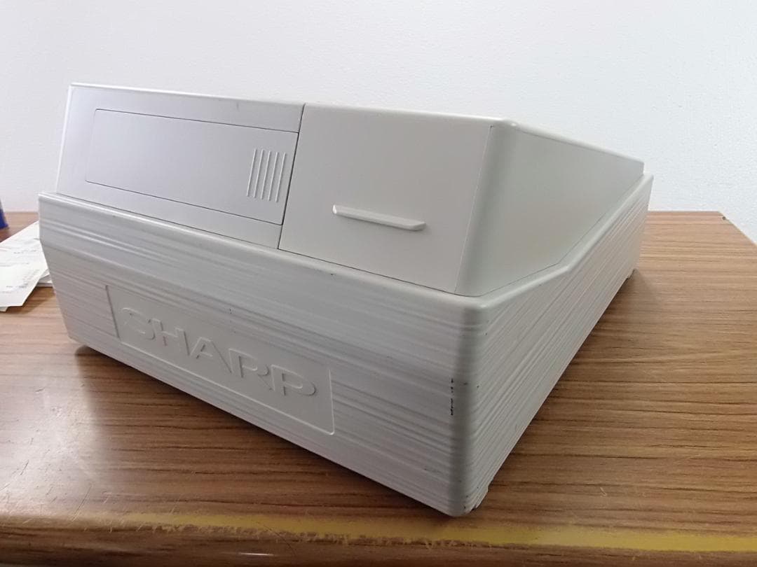 白1212設定無料横型領収証シャープ８部門インボイスレジスターXE-A147