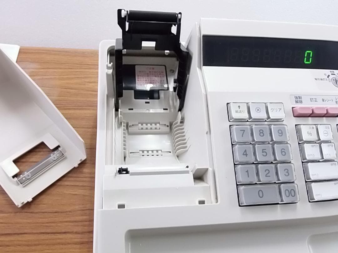 白1212設定無料横型領収証シャープ８部門インボイスレジスターXE-A147