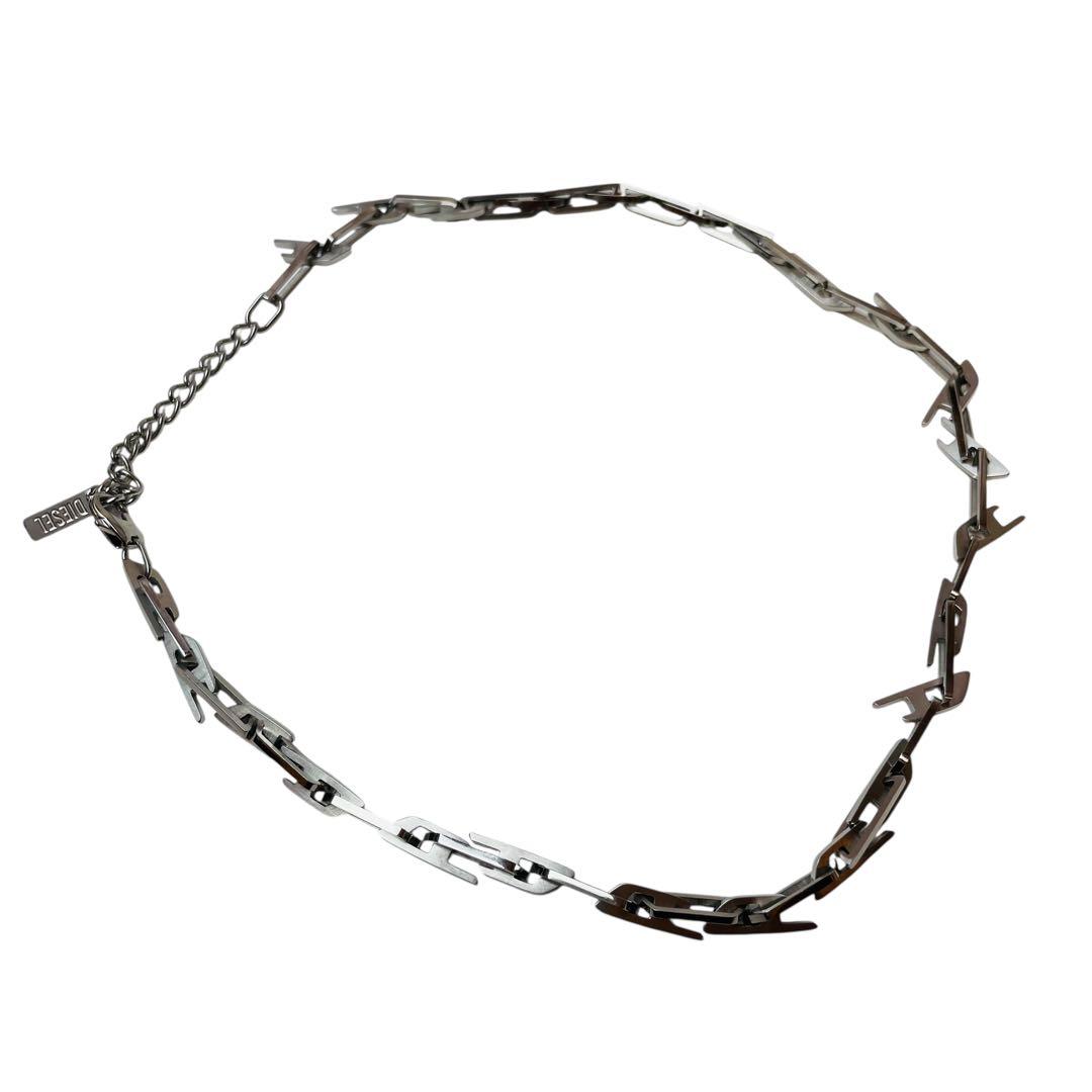 DIESEL ディーゼル チェーンチョーカー ネックレス ステレススチール