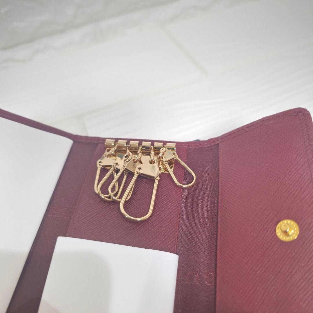 224【未使用品 箱付き】 　バーバリー 5連キーケース ベージュ ノバチェック