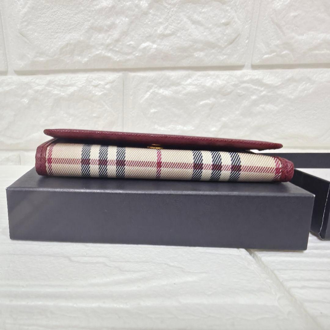 224【未使用品 箱付き】 　バーバリー 5連キーケース ベージュ ノバチェック