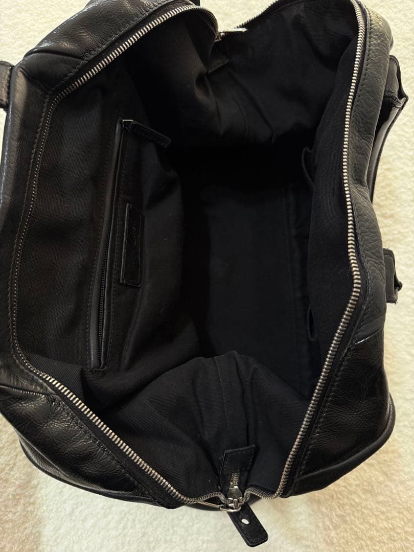 イヴサンローラン ボストンバッグ レザー× エナメル