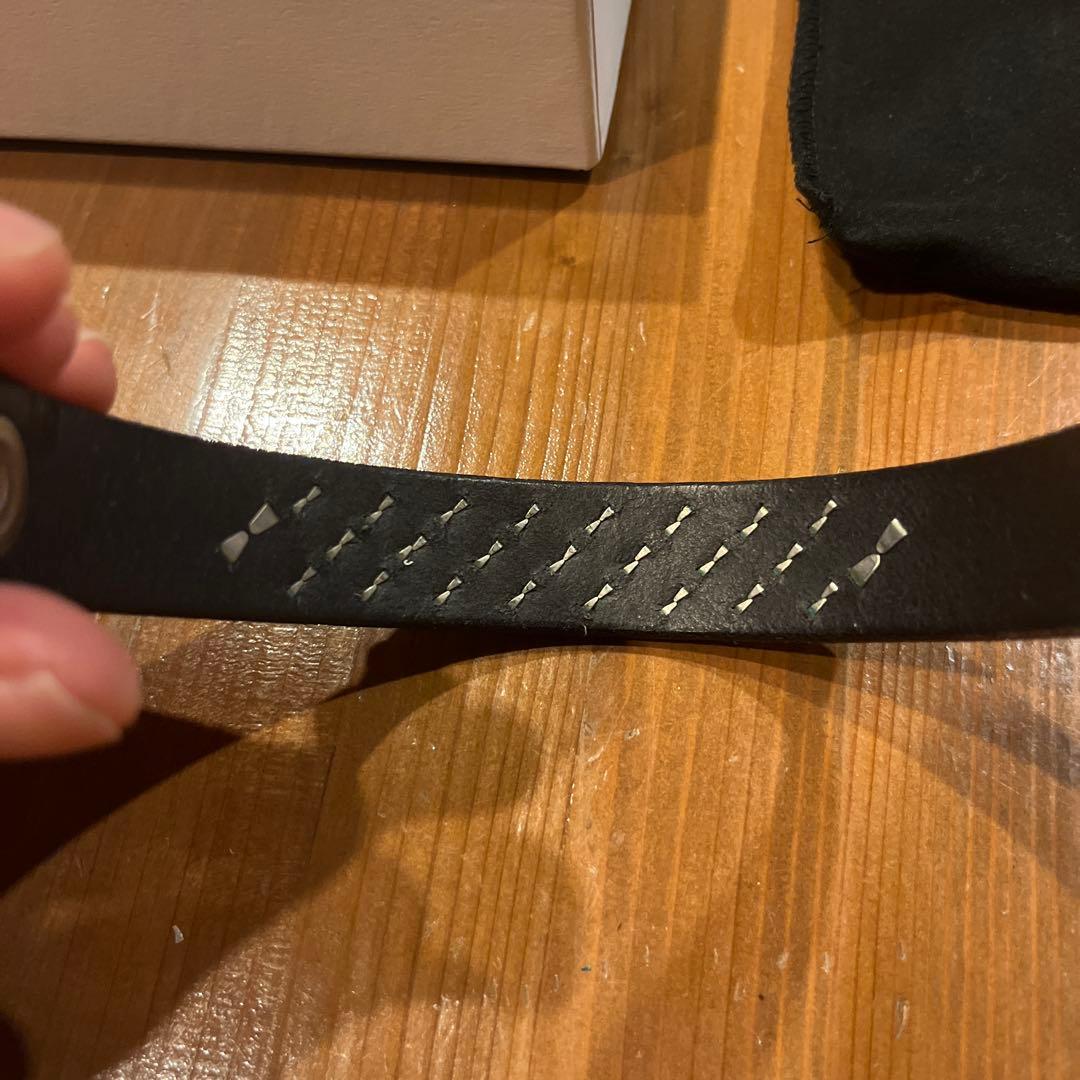 CALEE スタッズレザーバングル