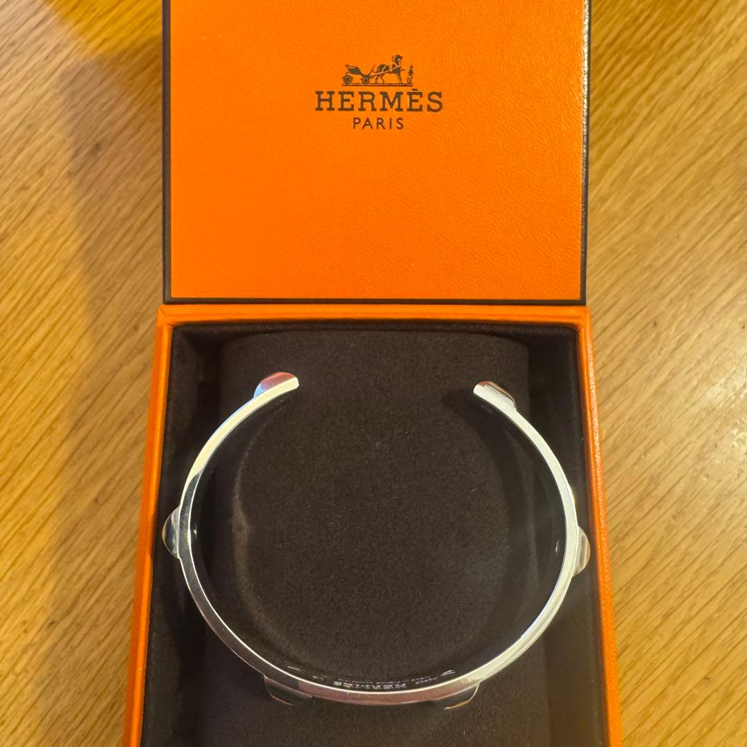 新品 エルメス ミニクルー ブレスレット メンズ クルー・ドゥ・H バングル