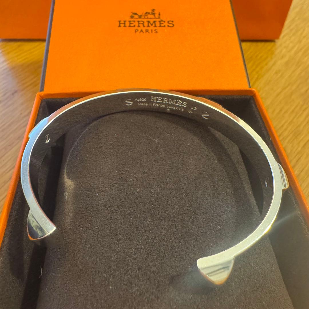 新品 エルメス ミニクルー ブレスレット メンズ クルー・ドゥ・H バングル