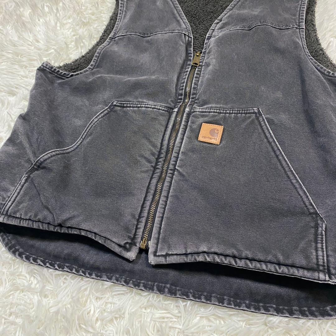 雰囲気◎ carhartt V26 ダックボアベスト　オールブラック