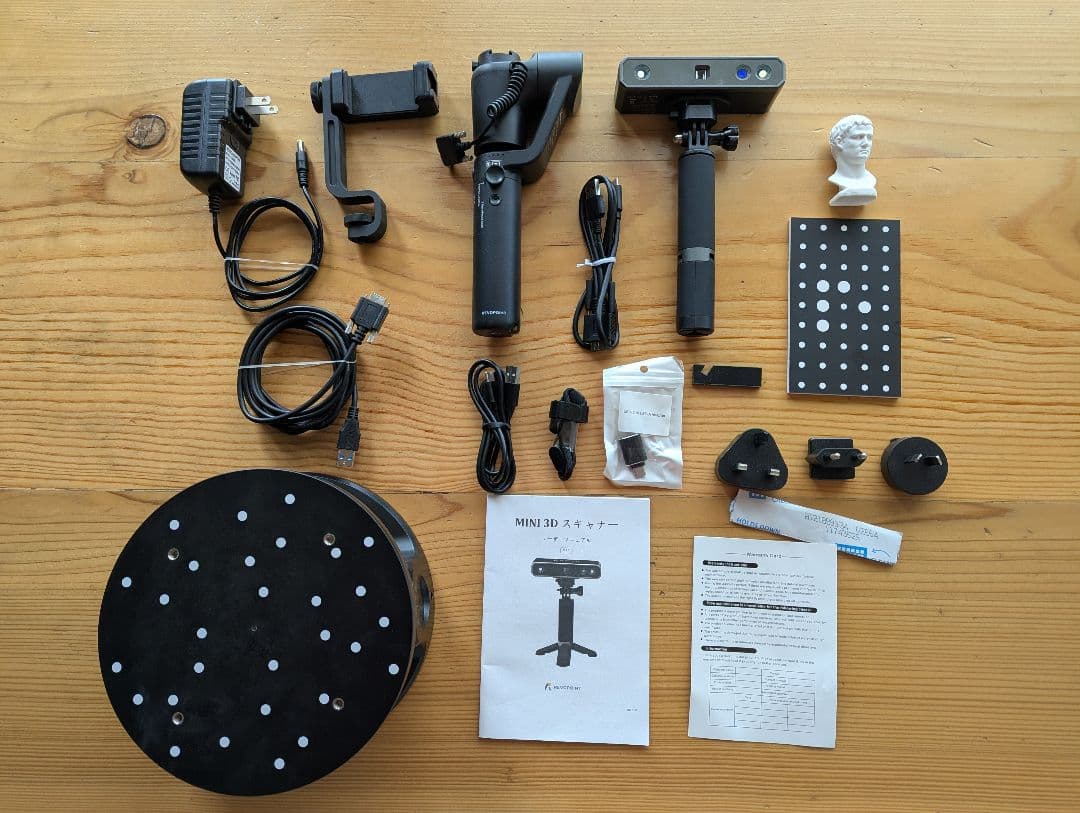 Revopoint mini 3Dスキャナー 2軸ターンテーブル、スタビライザー