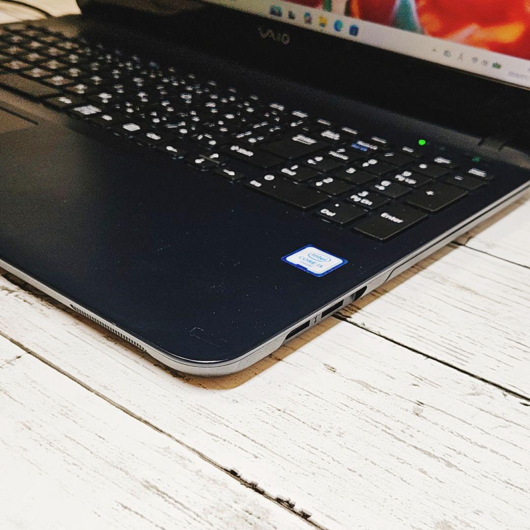 VAIO 15インチ大画面ノートパソコン SSD カメラ テンキー DVD
