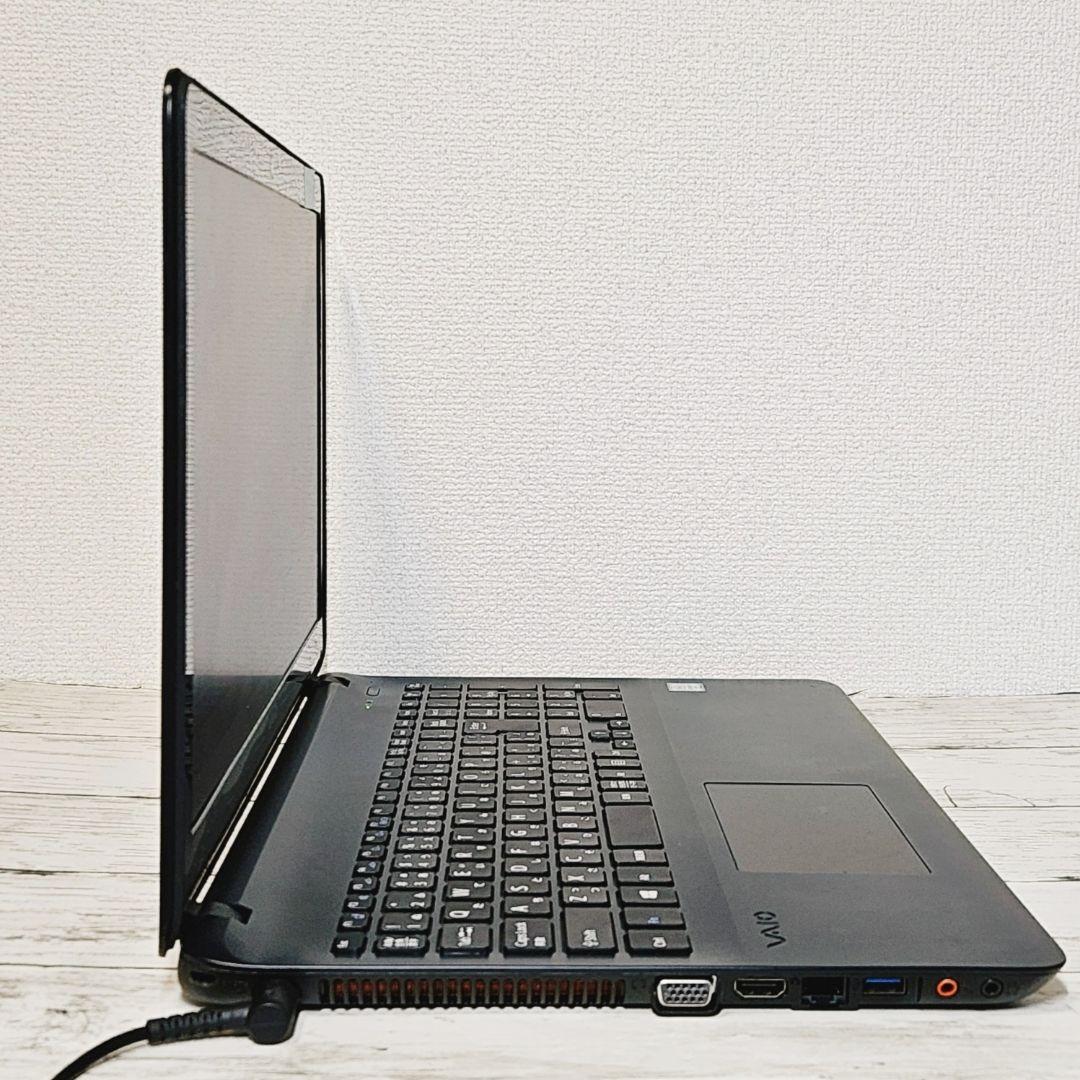 VAIO 15インチ大画面ノートパソコン SSD カメラ テンキー DVD