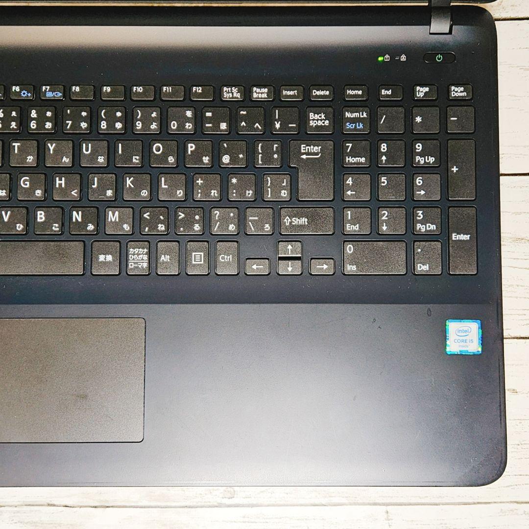 VAIO 15インチ大画面ノートパソコン SSD カメラ テンキー DVD