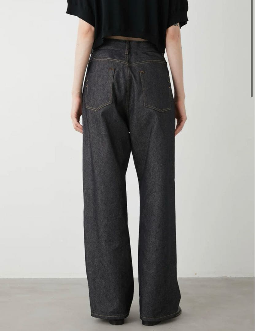 完売品【LA PEAU DE GEM 】ハイウエストデニム40サイズ