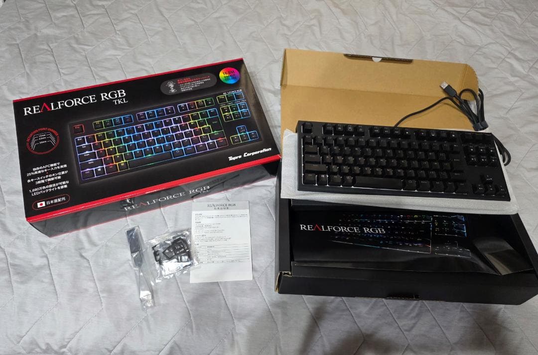 【中古】REALFORCE RGB TKL 日本語配列キーボード